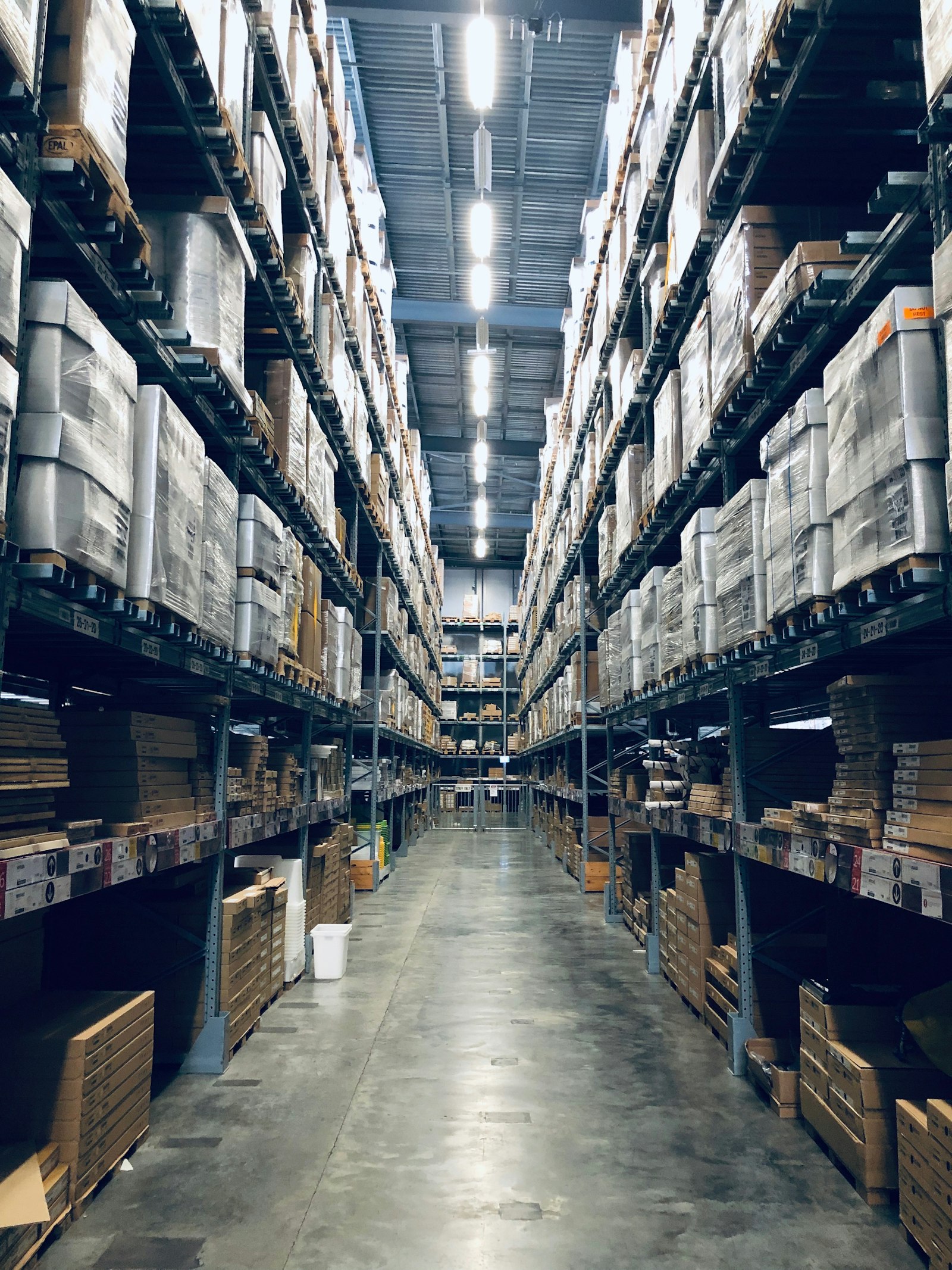 Warehouse operations at a client site